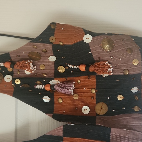 Zara patchwork beaded halter - Picture 5 of 6